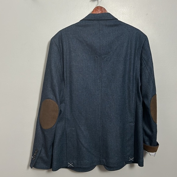 Report Collection Sport Fit Navy Herringbone style Blazer size XL- NWT - Picture 9 of 17